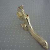 Nutcracker or hazelnuts vintage golden metal squirrel