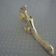 Nutcracker or hazelnuts vintage golden metal squirrel