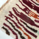 Moroccan Berber carpet Beni Ouarain ecru with colorful patterns 246x158cm