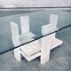 Brutalist Travertine Coffee Table by Willy Ballez, Belgium, 1970s