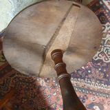 Walnut pedestal table