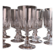 11 wine glasses, "Louvre" model, Cristal d'Arques