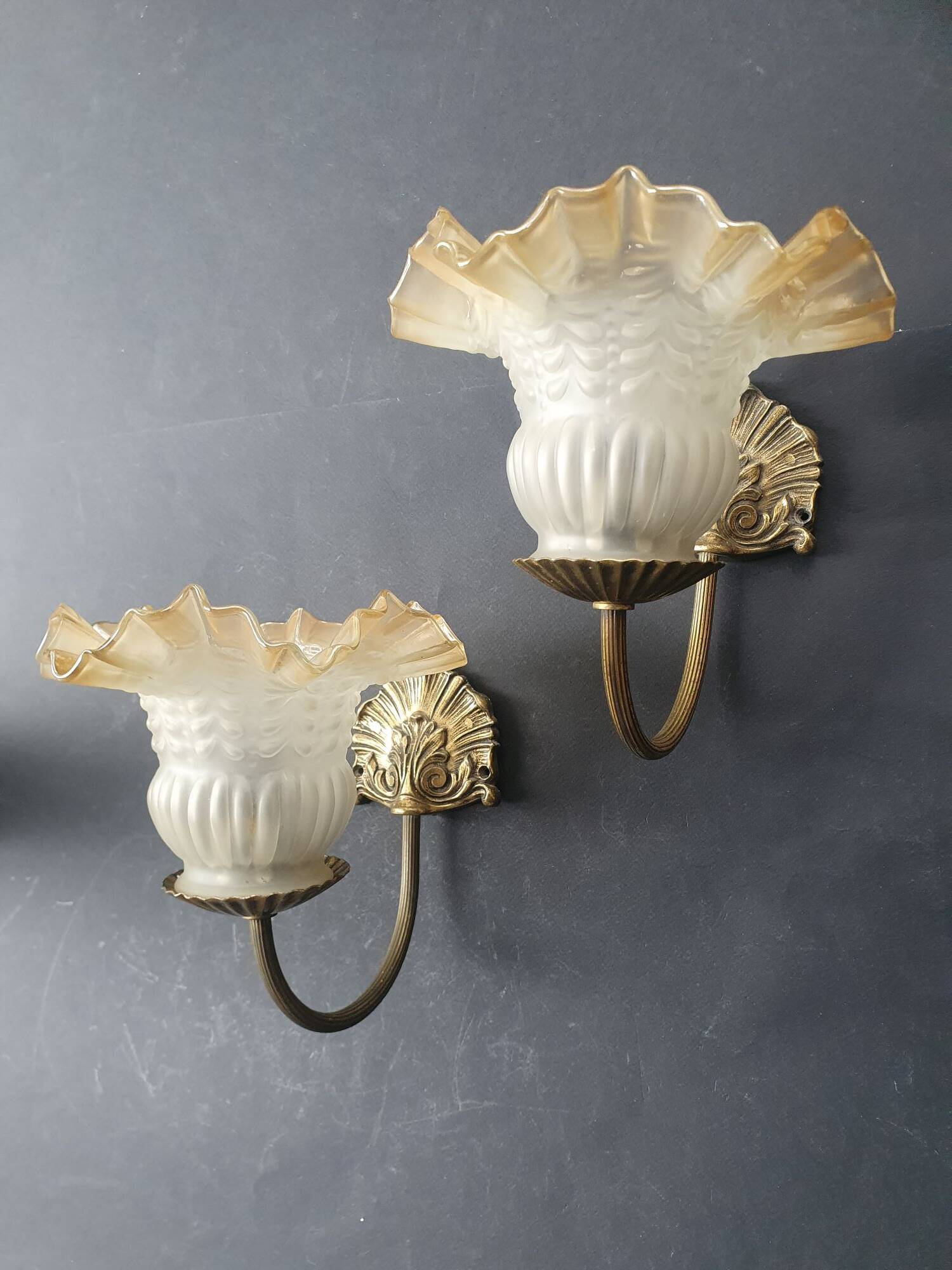 Pair of Art Deco wall sconces