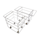 Very nice pair of rolling tables "les invisibles du marais"