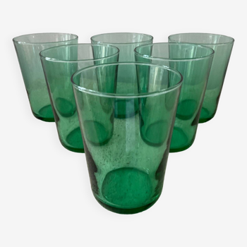 Series 6 mint green water glasses
