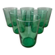 Série 6 verres à eau vert menthe