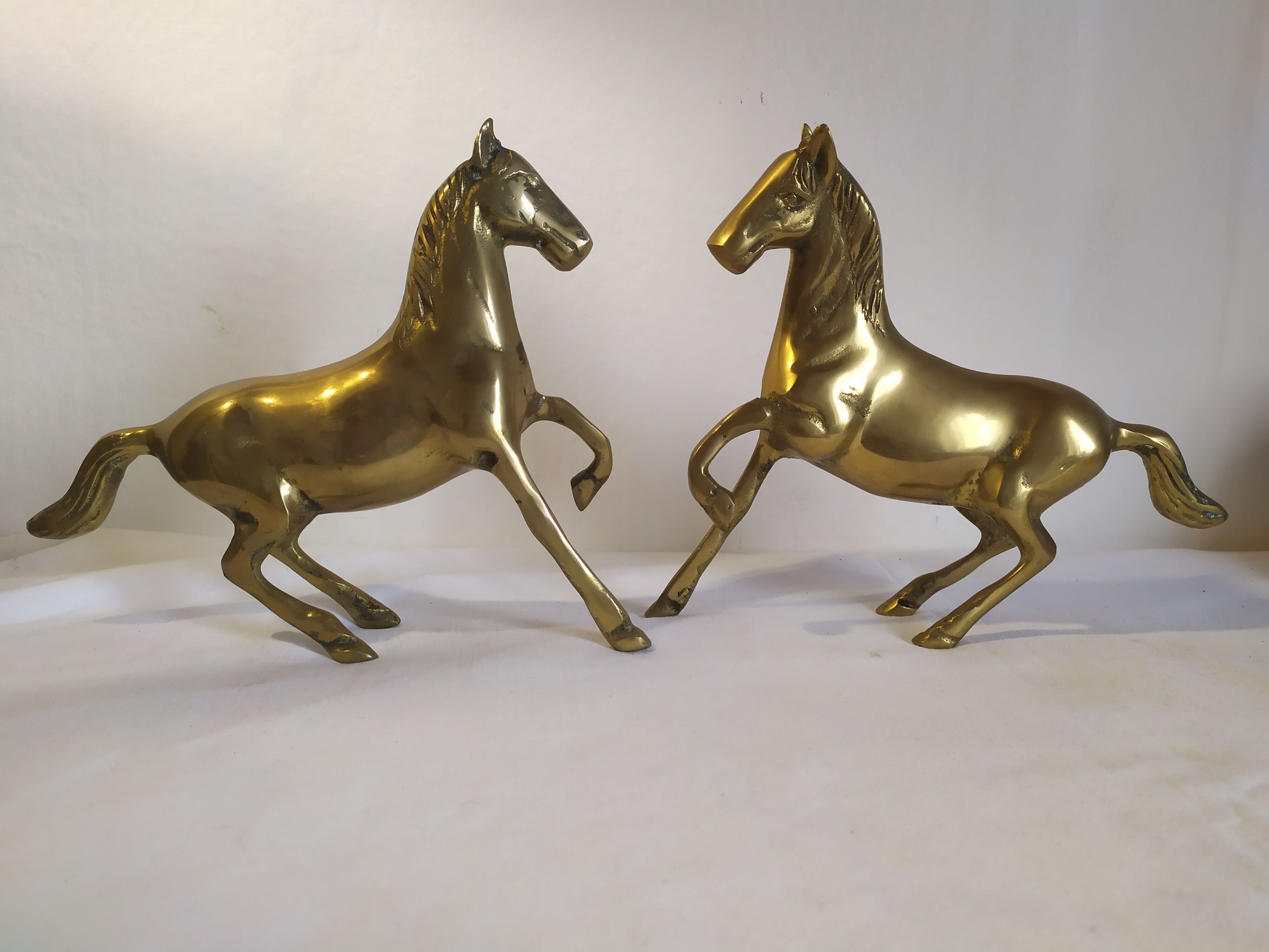 Brass horses