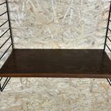 60s 70s oak string shelf module by Kajsa & Nils "Nisse" Strinning Sweden