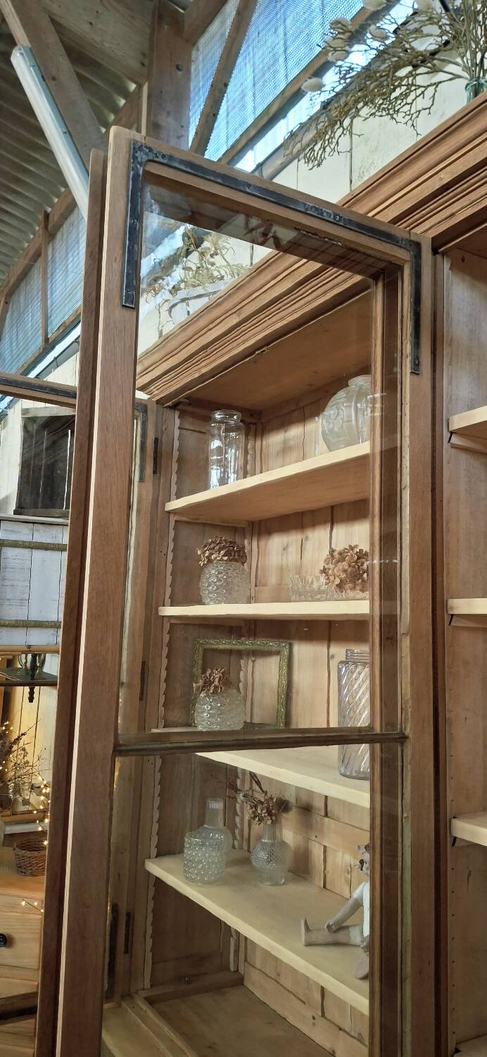 Grande vitrine ancienne de musée