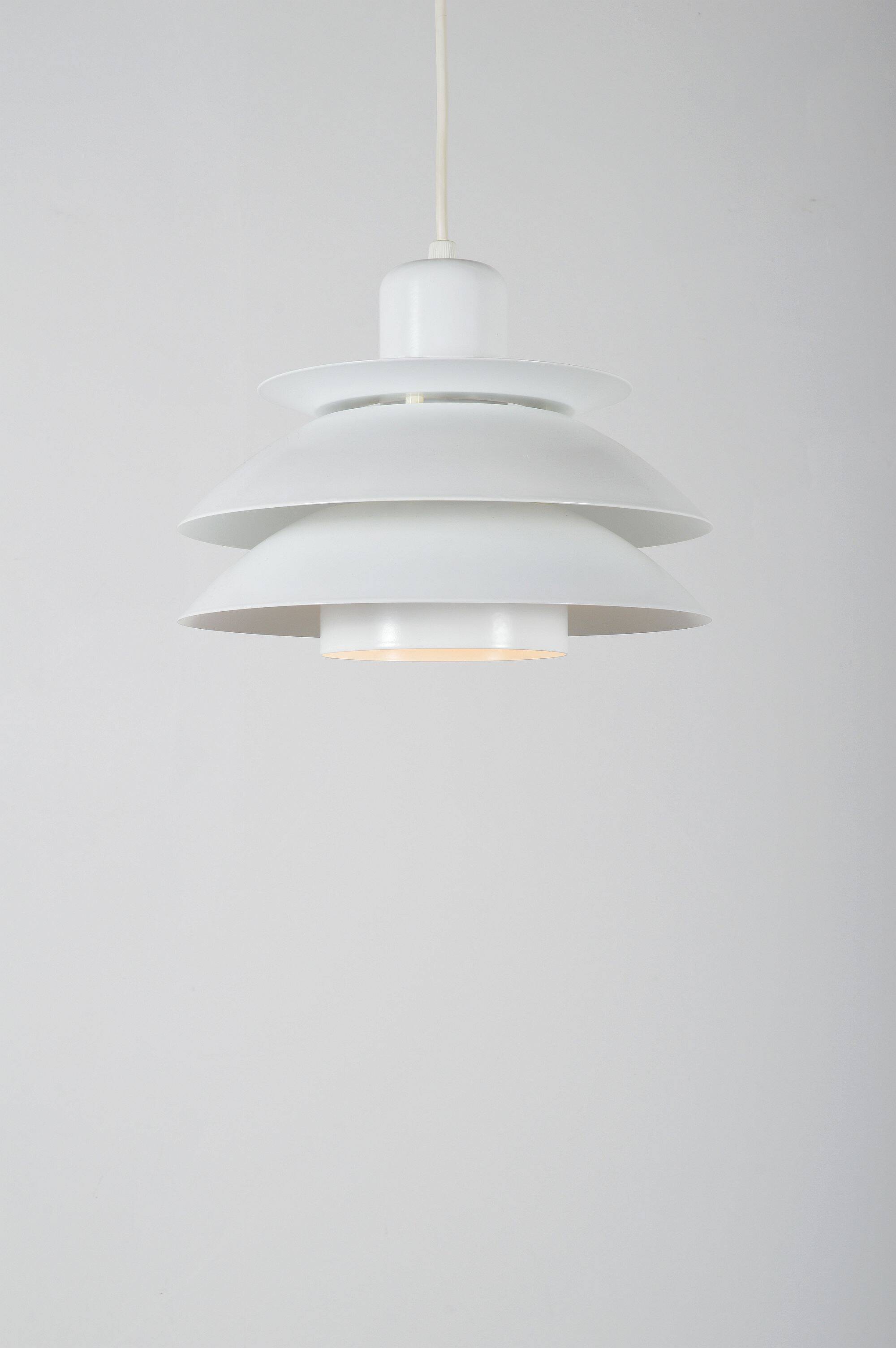 Danish hanging lamp by Horn, model 776 (white), 1970s