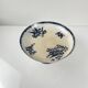 Pexonne iron earth compote dish, blue bird motif, late 19th century