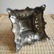 Candlestick old silver metal