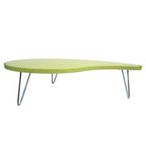 Almond green coffee table in the form of beauty
