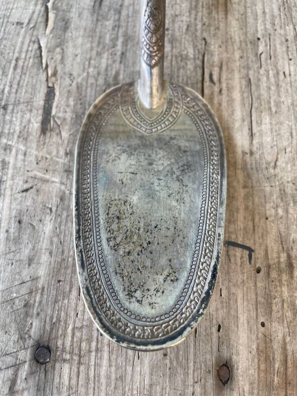 Pelle à Service, en Argent Ciselé, Poinçons Minh Mol, Cambodge