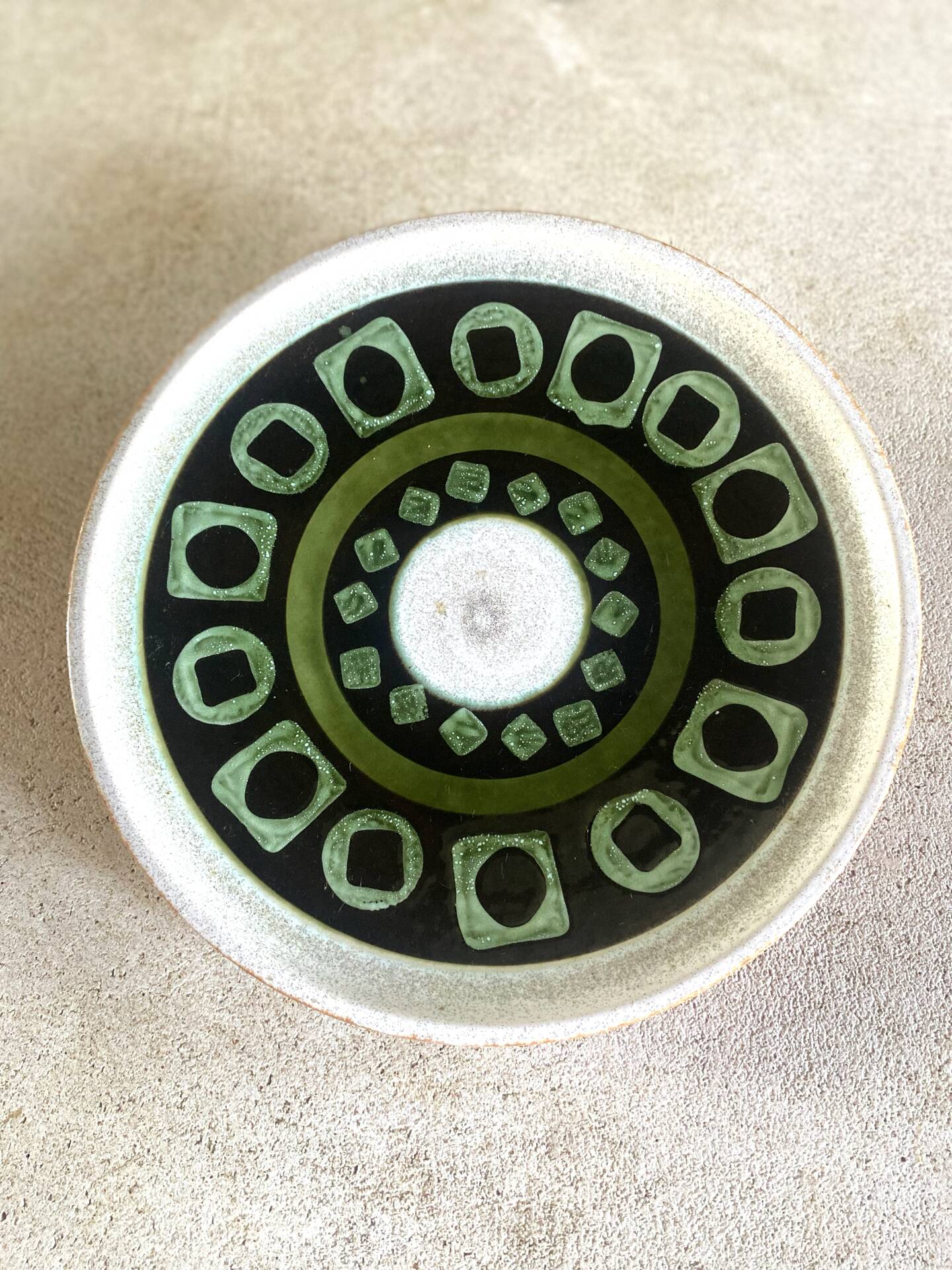 Plate West Germany in ceramic - Ø 30 cm
