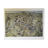 Carte historique de Paris en 1864