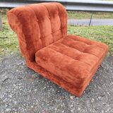 Modular velvet sofa bench 5 blocks