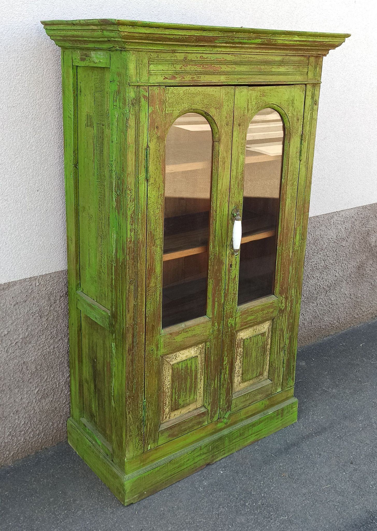 Wooden glass cabinet