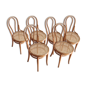 Ensemble de 6 chaises Thonet N°14