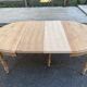 Renovated Louis Philippe round extendable dining table 118-200cm 19th century