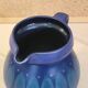 Vintage blue ceramic jug pitcher Porta Celi Spain