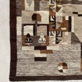 Tapis en  laine tons naturels