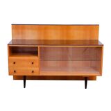 Armoire-bibliothèque vitrée vintage par Mojmír Požár, Tchécoslovaquie, 1960