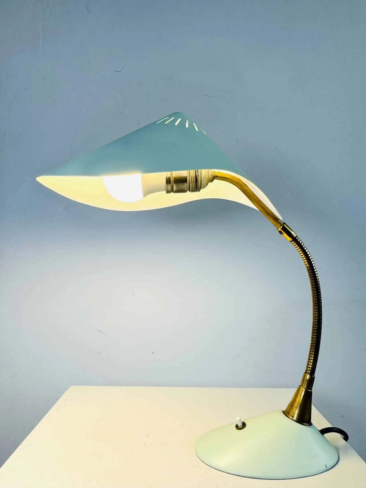 Cobra Desk Lamp By Gebrüder Cosack, Germany, 1950S
