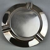 Vintage silver metal christofle ashtray, 1960