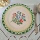 6 old flat plates mismatched in earthenware