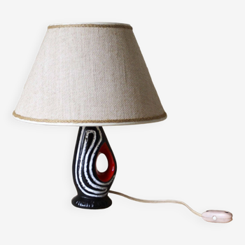 Lampe de chevet en céramique années 50