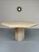 Thick travertine dining table, Italian design from the 70s, vintage