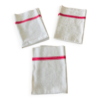 Antique tea towels - set of 3