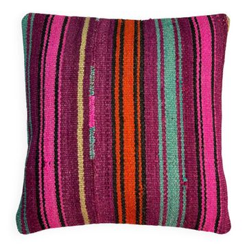 Housse de coussin kilim turc vintage, 40 x 40 cm