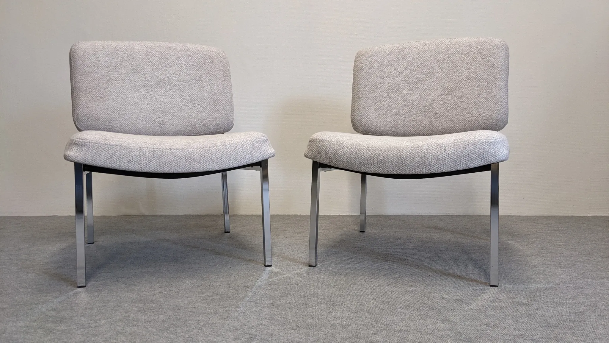 Pair of modernist armchairs, France circa 1970