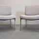 Pair of modernist armchairs, France circa 1970