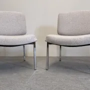 Pair of modernist armchairs, France circa 1970