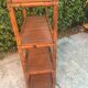 Étagère rotin et bambou vintage