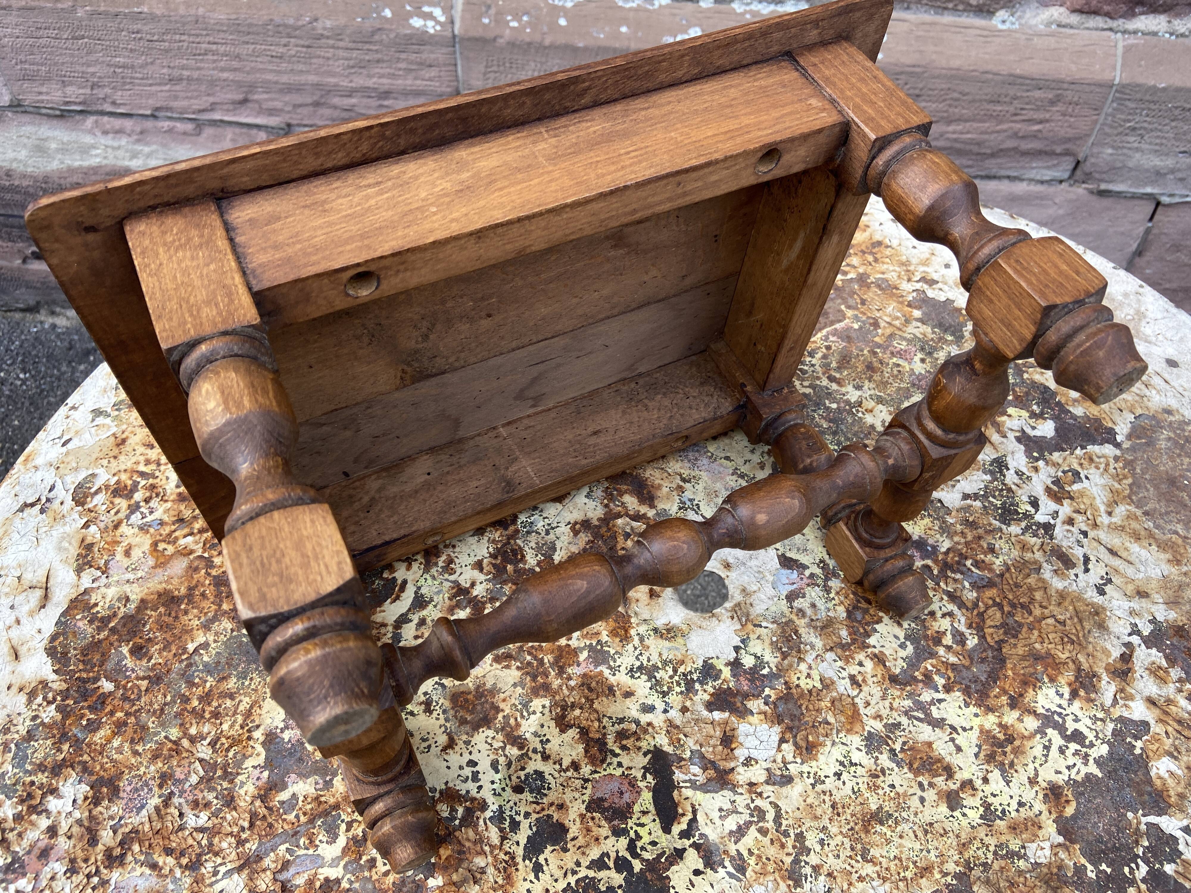 Vintage rustic footrest