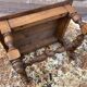 Vintage rustic footrest