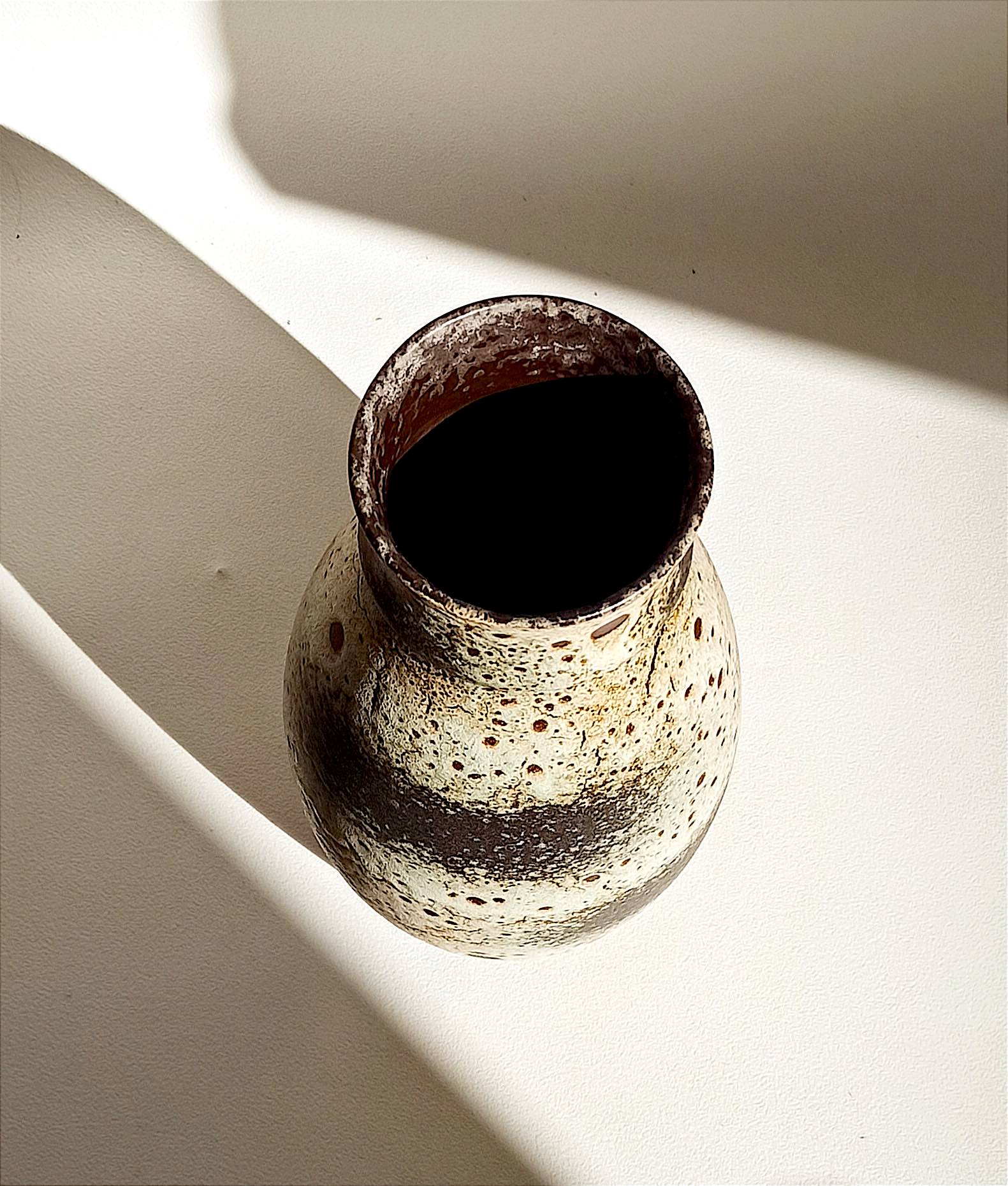 Ceramic vase Fat Lava West Germany 60's Height 30 cm