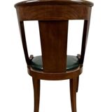 mahogany veneer gondola chair