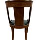 chaise gondole en placage d'acajou