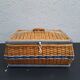 Wicker sewing box