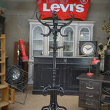 Old curved wooden parrot coat rack 1920