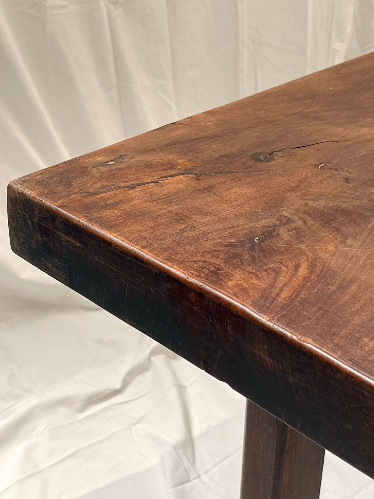 Solid elm farmhouse table