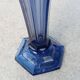 Val Saint Lambert blue art deco vase