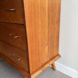 Vintage chest of drawers with splayed legs