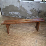 Artisanal pine bench