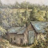 Oil painting canvas r. cabrol